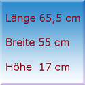 65,5 x 55 x 17 cm